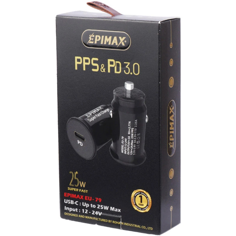 شارژر فندکی 25وات اپیمکس مدل EU-79