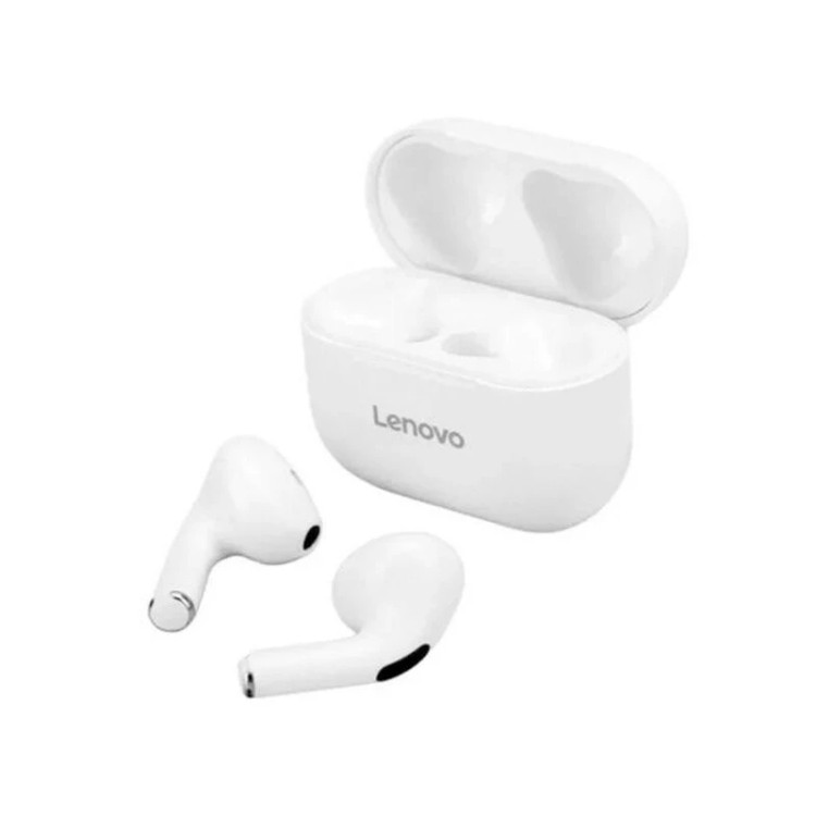 هندزفری بلوتوثی لنوو مدل LivePods LP40 دو گوشی، با رابط USB، مناسب برای ورزش