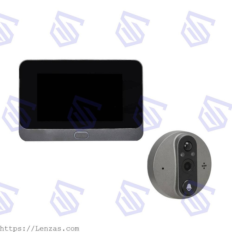 چشمی درب هوشمند مانیتوردار مدل ED-300PB کیفیت 4 مگاپیکسل
