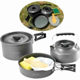 ظروف کمپینگ 7در1 گرین Green 7IN1 Camping Cookware